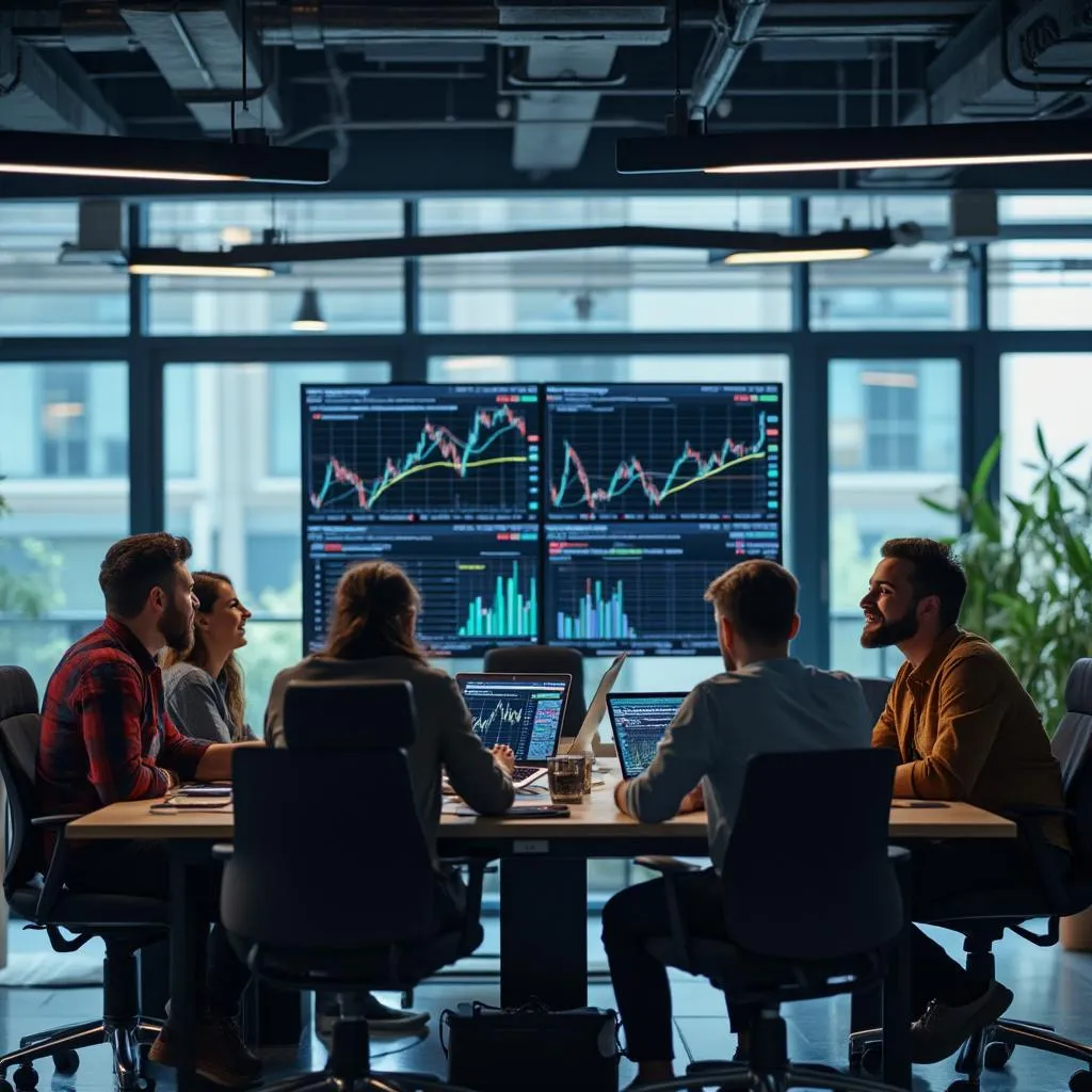 Collaboration en équipe dans nos bureaux